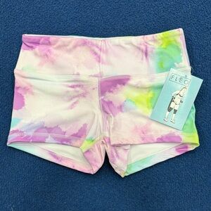 Fleo Women's Pastel Tie-Dye Athletic Shorts